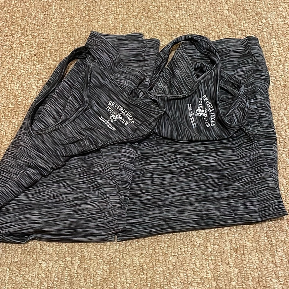 Size medium and large. Black polo club tank tops
